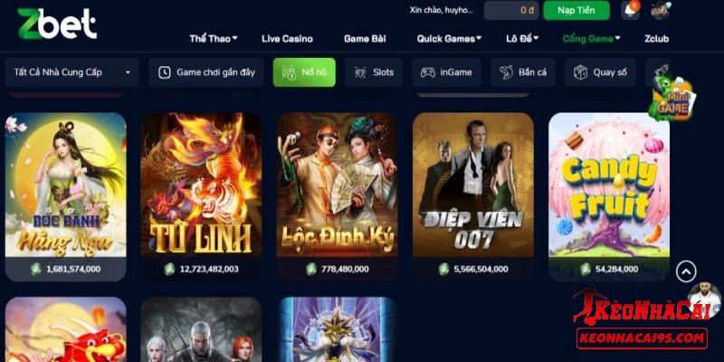 Một số tựa game hàng đầu tại ZBET Một số tựa game hàng đầu tại ZBET
